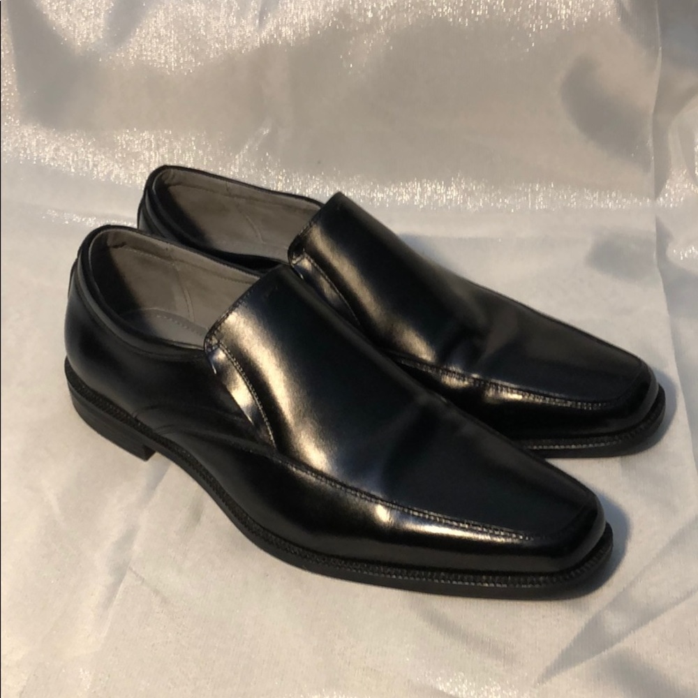 Black loafers